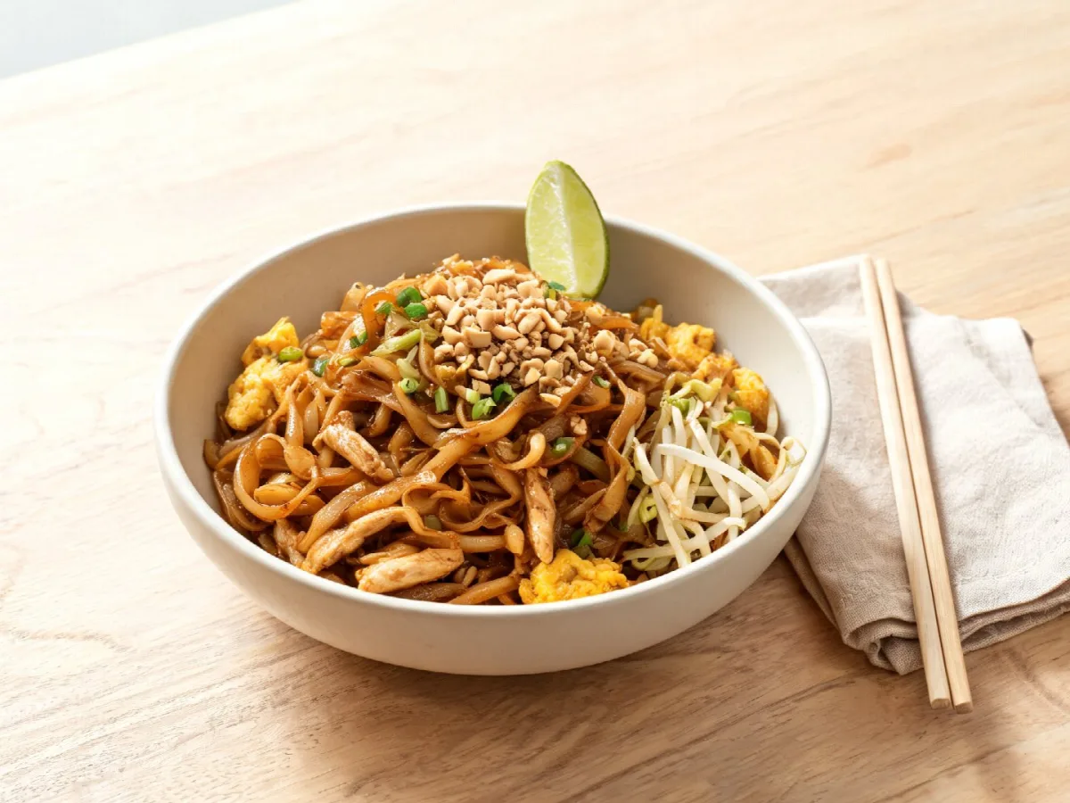 Pad thai met kip