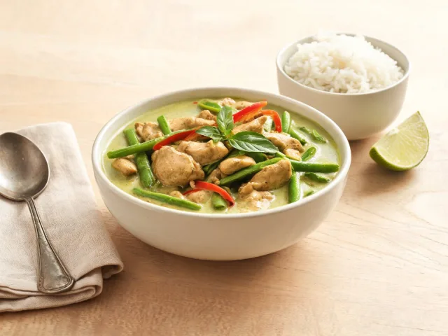 Thaise groene curry met kip