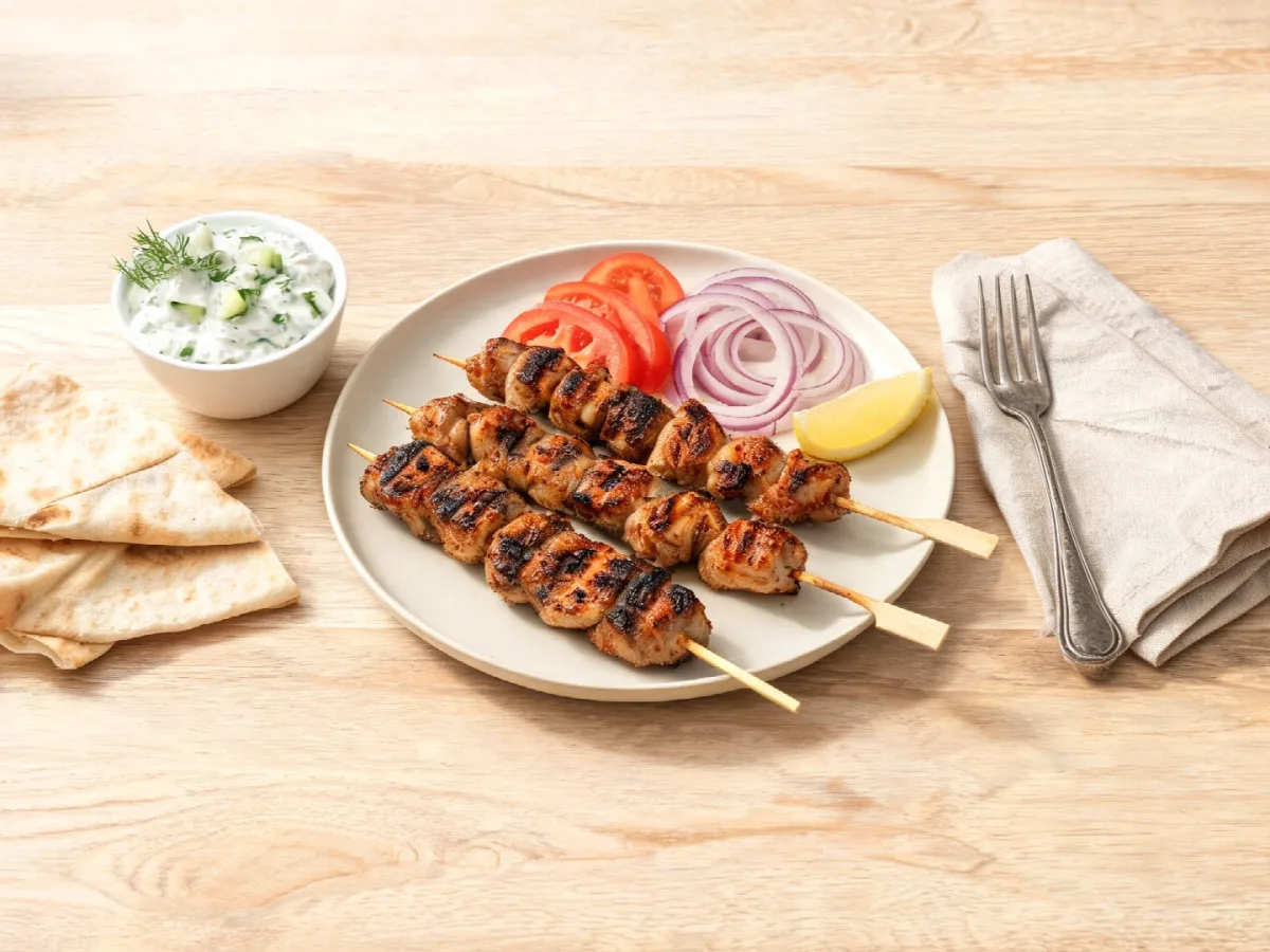 Souvlaki met tzatziki