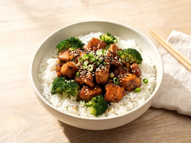 Kip teriyaki met rijst